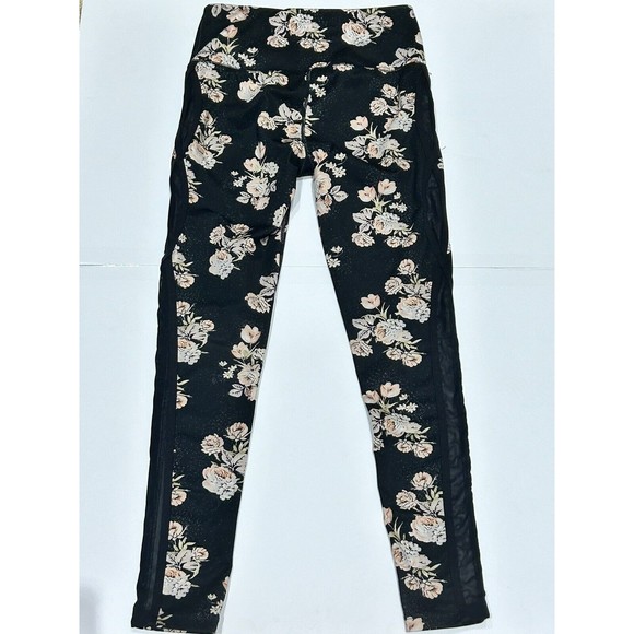 Free‎ People Movement Floral Dark Leggings Womens Small Floral Workout Athletic - Picture 7 of 7